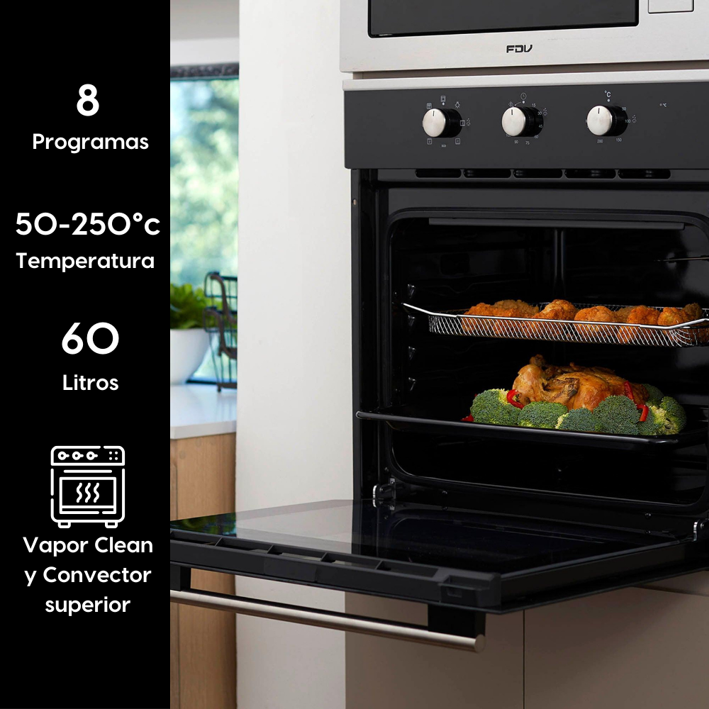 Horno Empotrado Air Fryer 60 Lts FDV