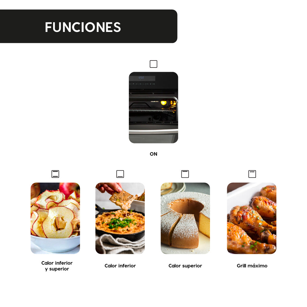 Horno Empotrado Elegance III con Grill 60 Lts FDV