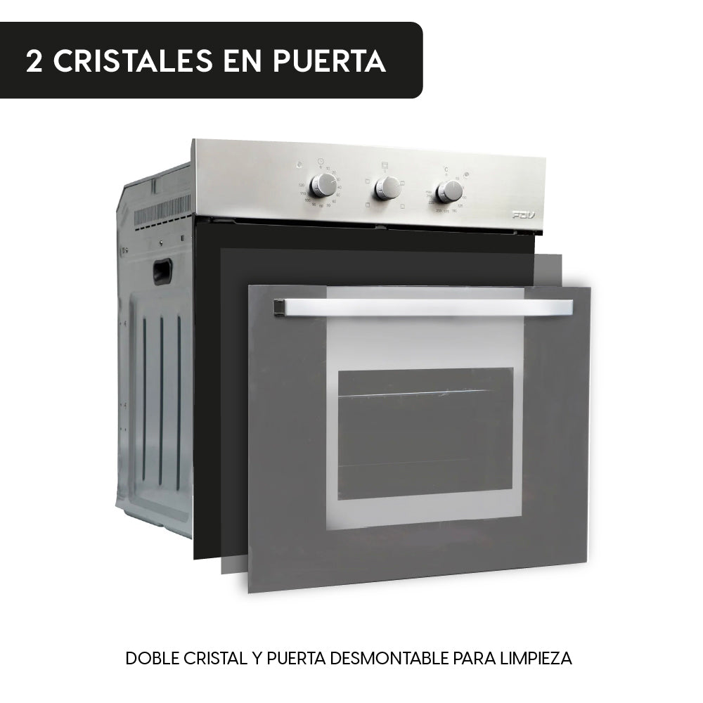Horno Empotrado Elegance III con Grill 60 Lts FDV