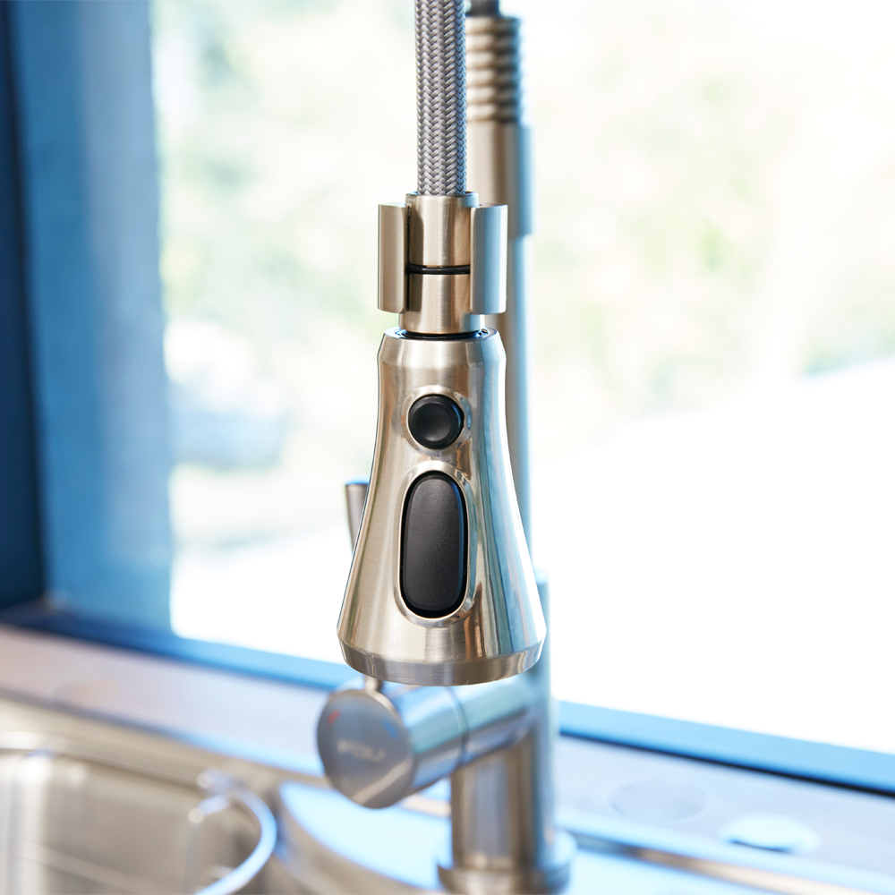 Kit Grifería Top Pro + Lavaplatos Acqua Sobre Cubierta FDV