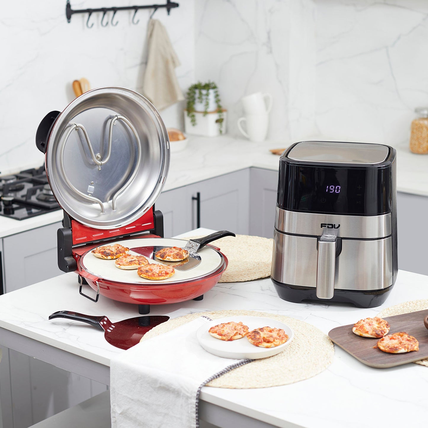Kit Freidora de Airflow 3,5 LTS + Horno Eléctrico para Pizza Nápoles FDV