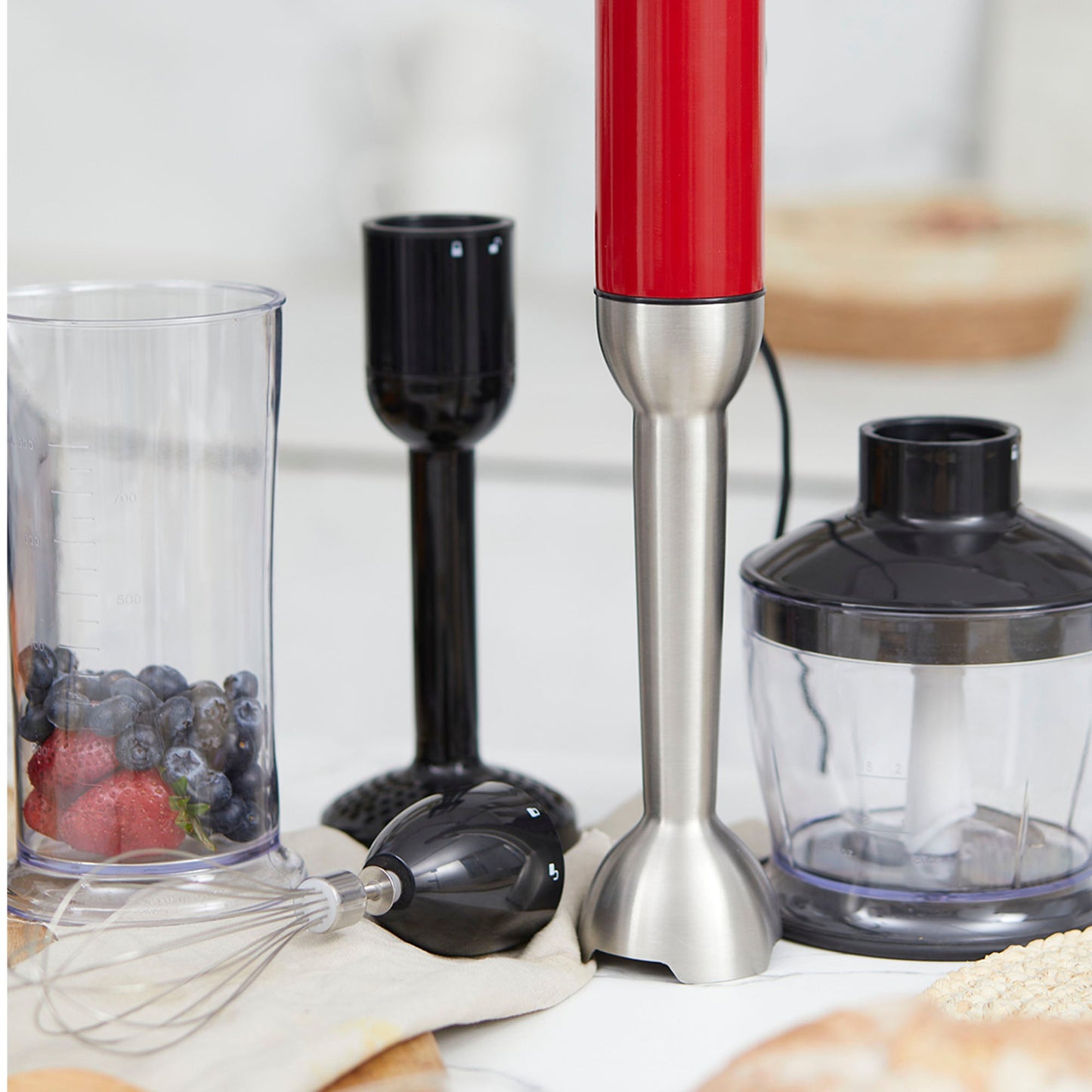 Kit Waflera Sandwichera Press + Minipimer Thunder FDV