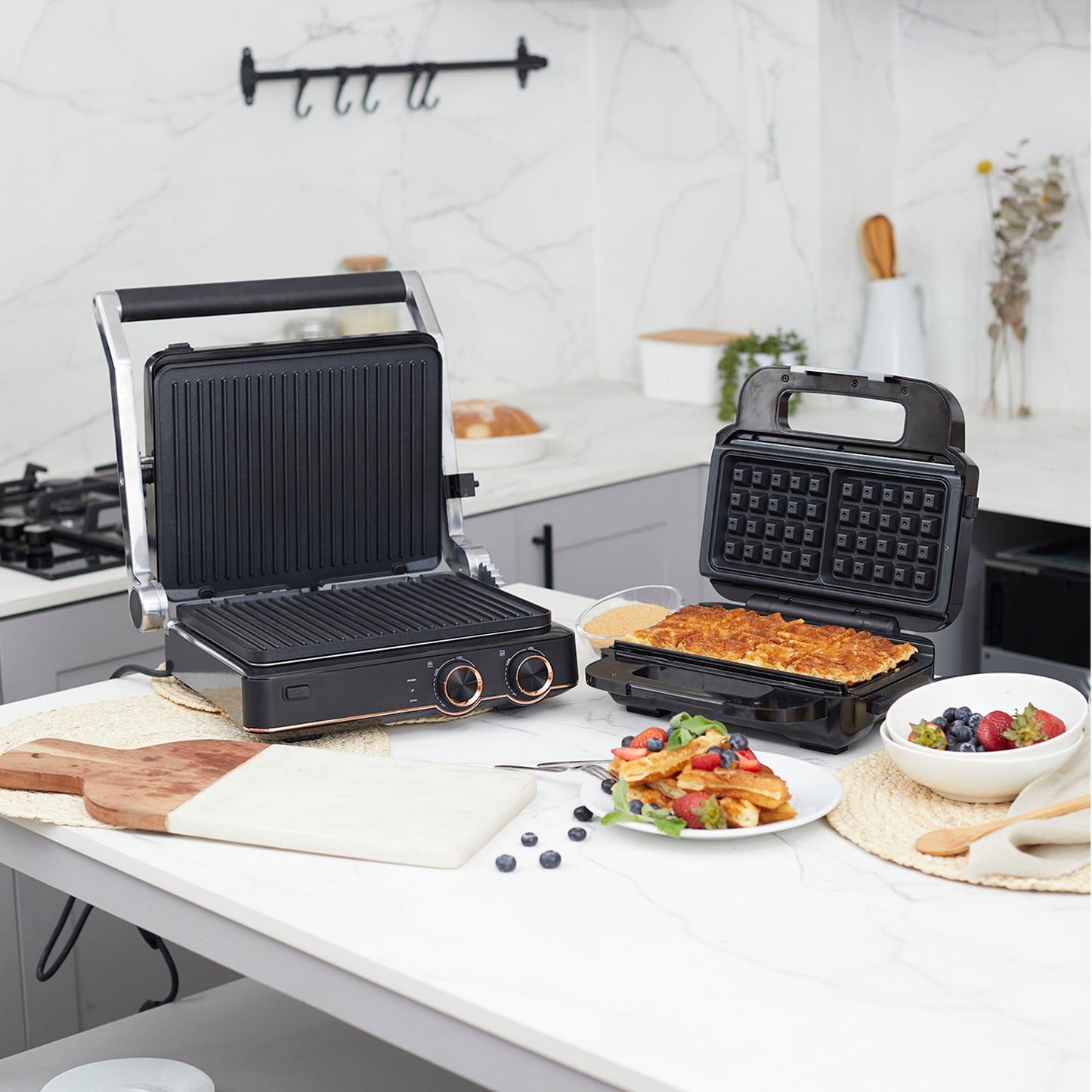 Kit Waflera Sandwichera Press + Sandwichera Grill Panini Olimpia FDV