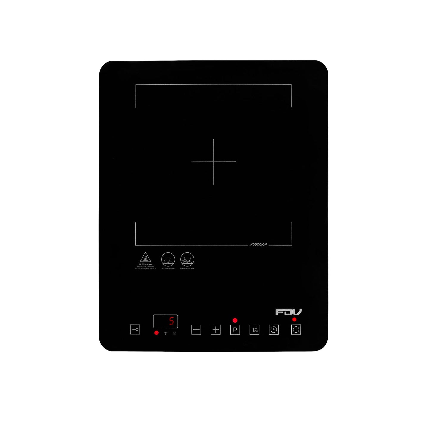 Encimera de Inducción Portátil Hera 1 Quemador FDV - Negro
