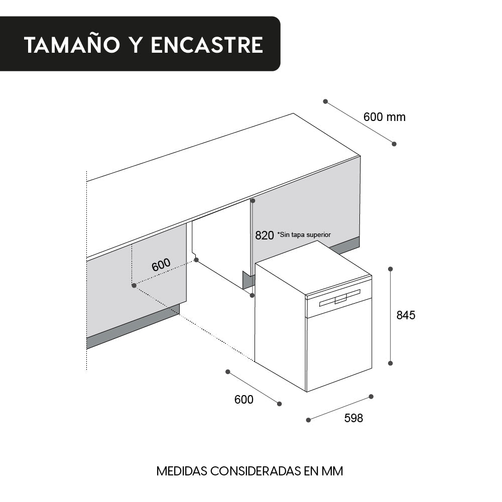 Lavavajillas Active 12 Cubiertos Free Standing FDV