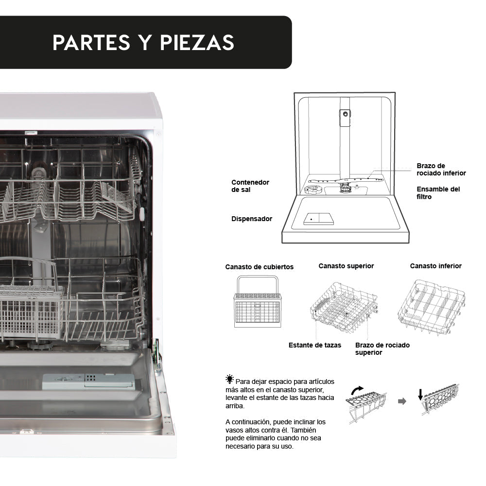Lavavajillas Active 12 Cubiertos Free Standing FDV
