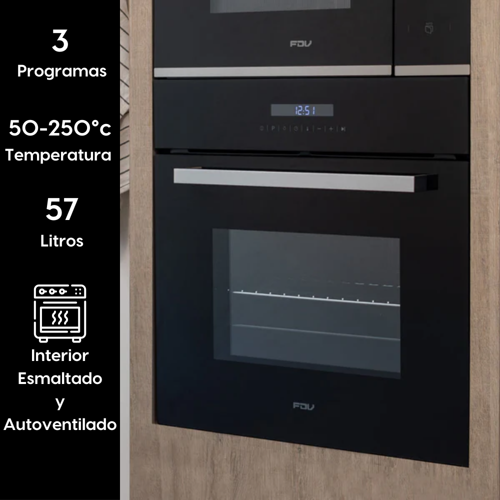 Horno Empotrado Design Touch 58 Lts FDV
