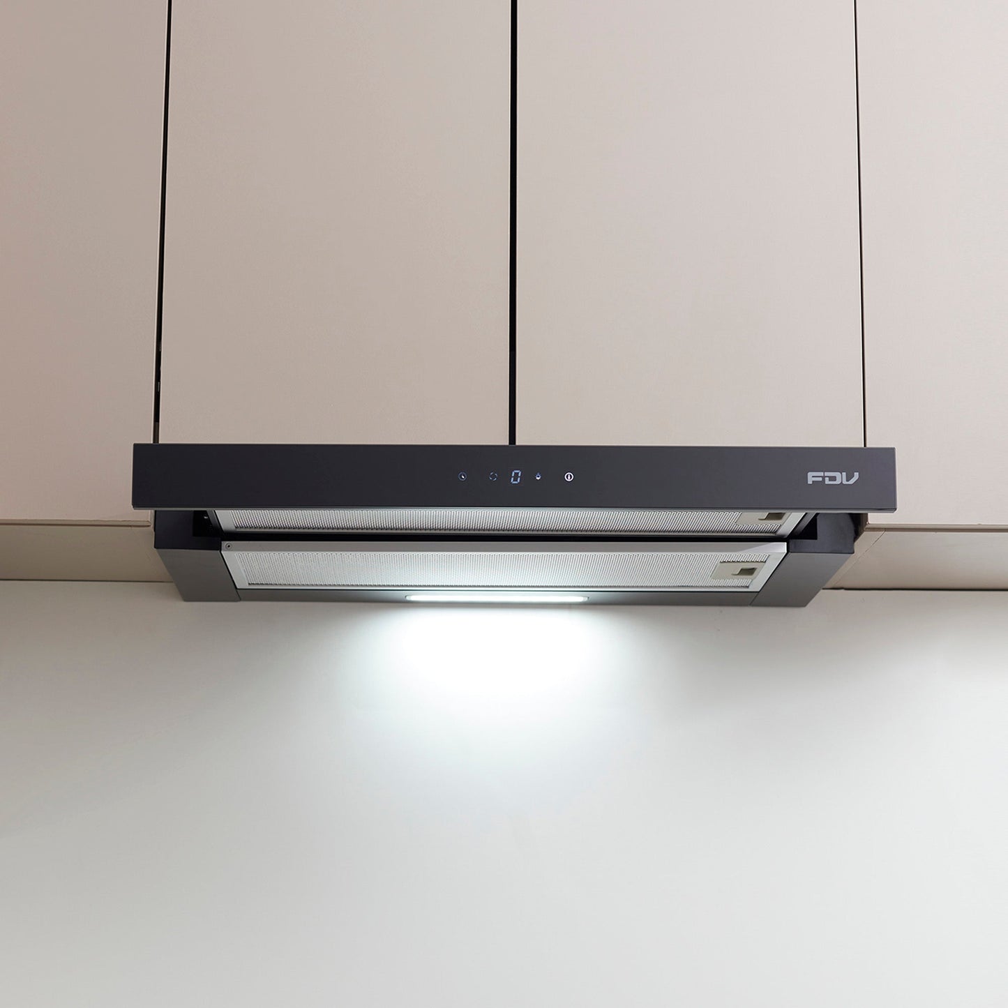 Campana Bajo Mueble City Black Touch 60 cm 452 m3/h FDV