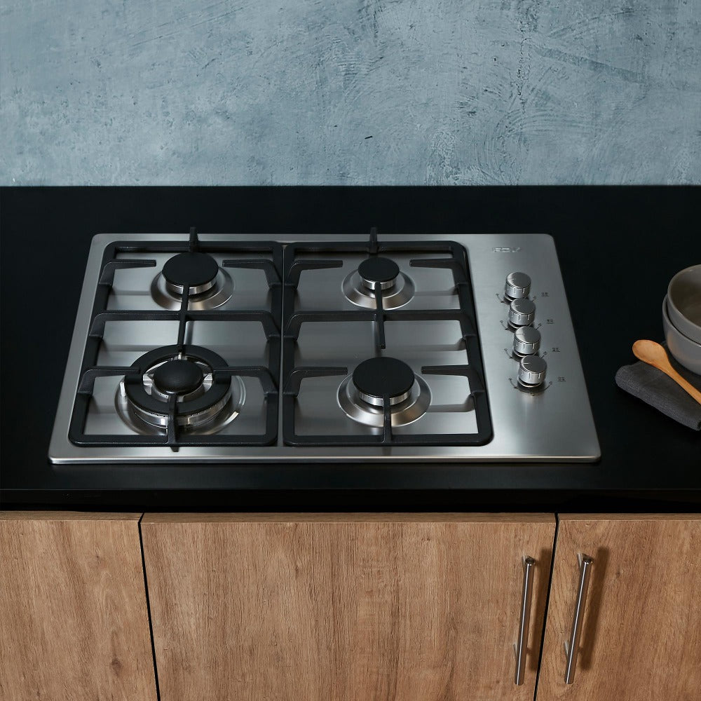 Encimera Design 60 cm FDV: 4 Quemadores, 1 Triple Corona
