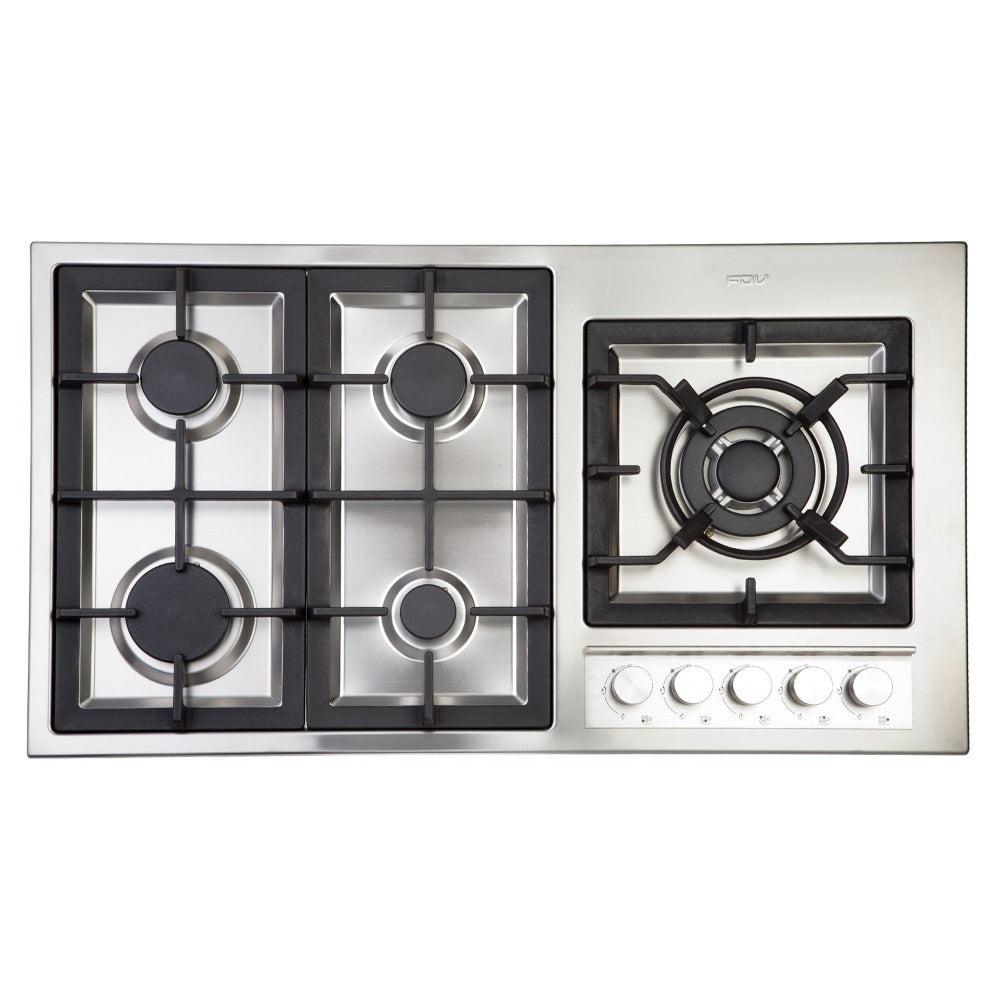 Encimera a Gas 5 Quemadores 90 cm FDV