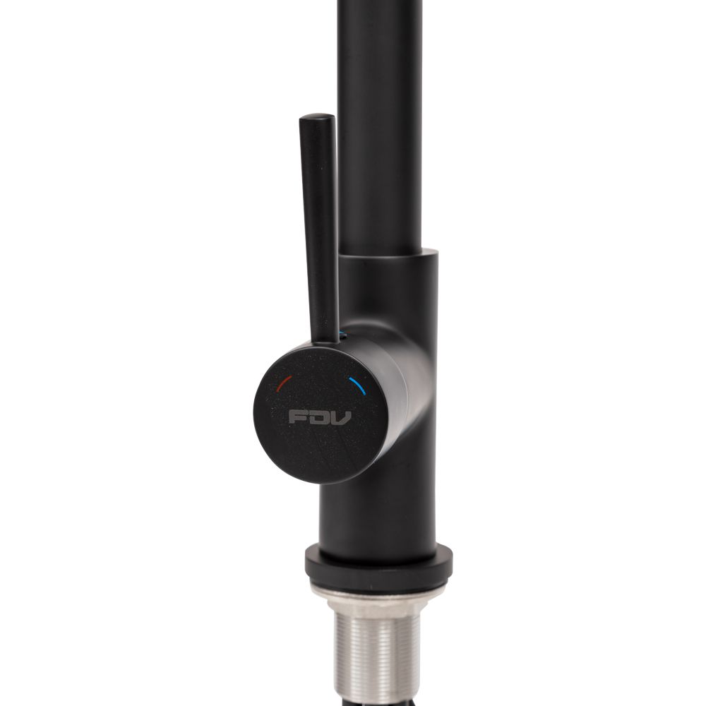 Grifería Top Pro Negro Acero Extensible 3 Funciones FDV