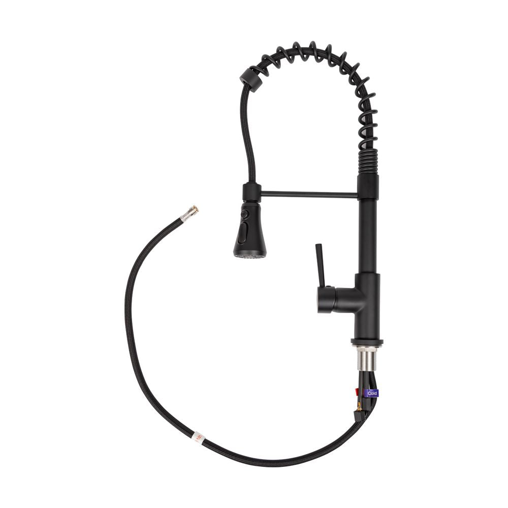 Grifería Top Pro Negro Acero Extensible 3 Funciones FDV