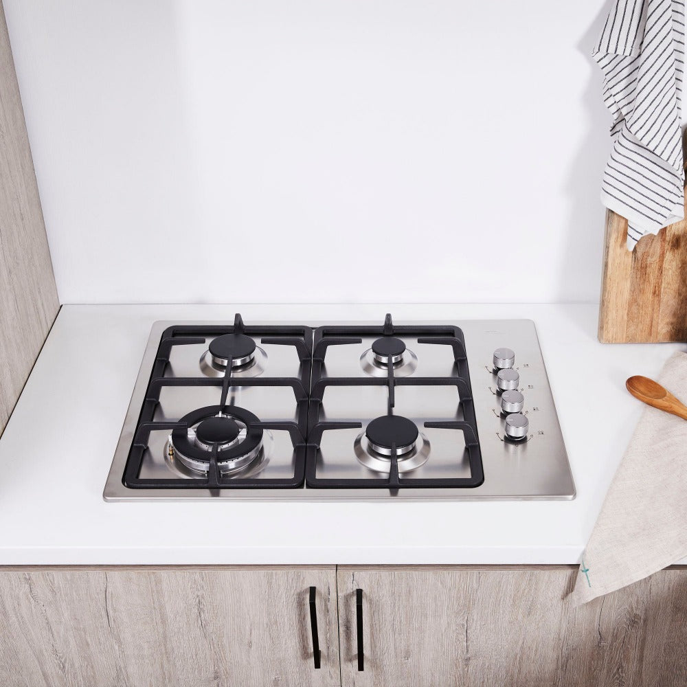 Kit Encimera Design Gas Natural FDV + Batería Versalles 7 Pzas Simplecook