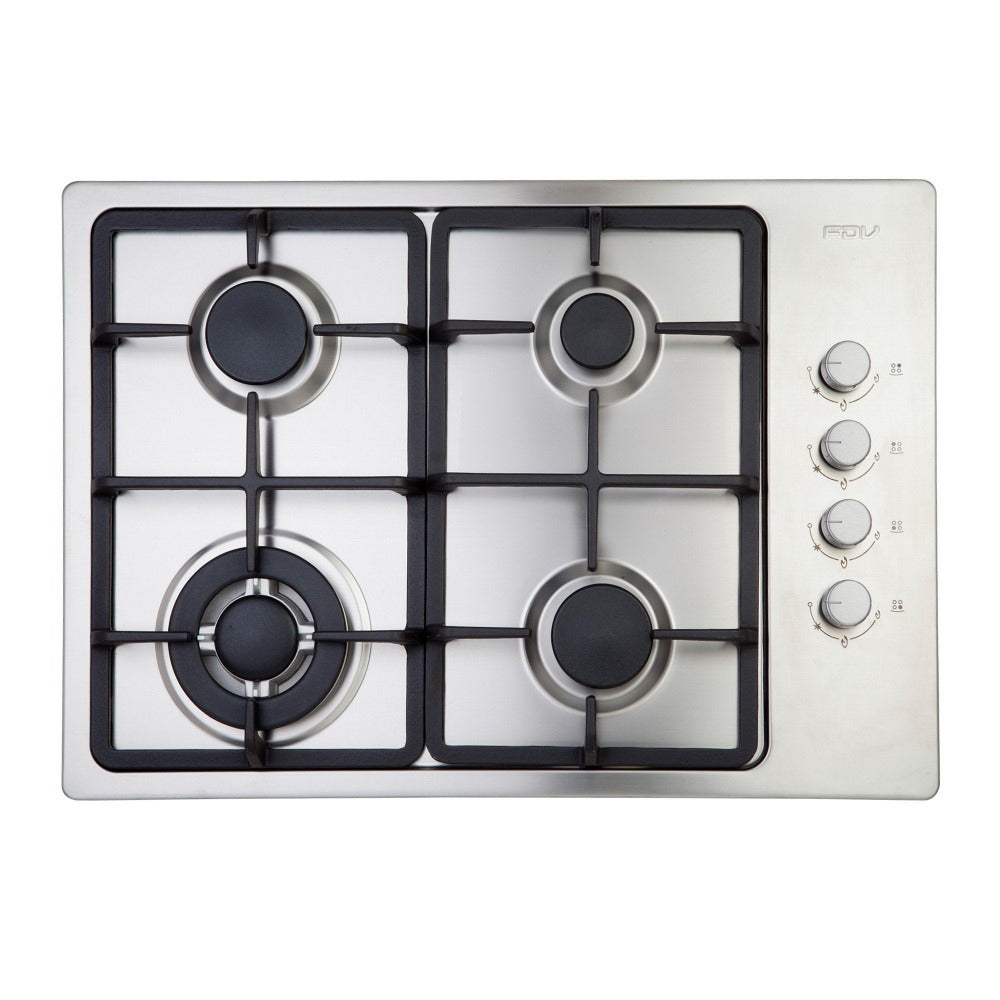 Kit Encimera Design Gas Natural FDV + Batería Versalles 7 Pzas Simplecook