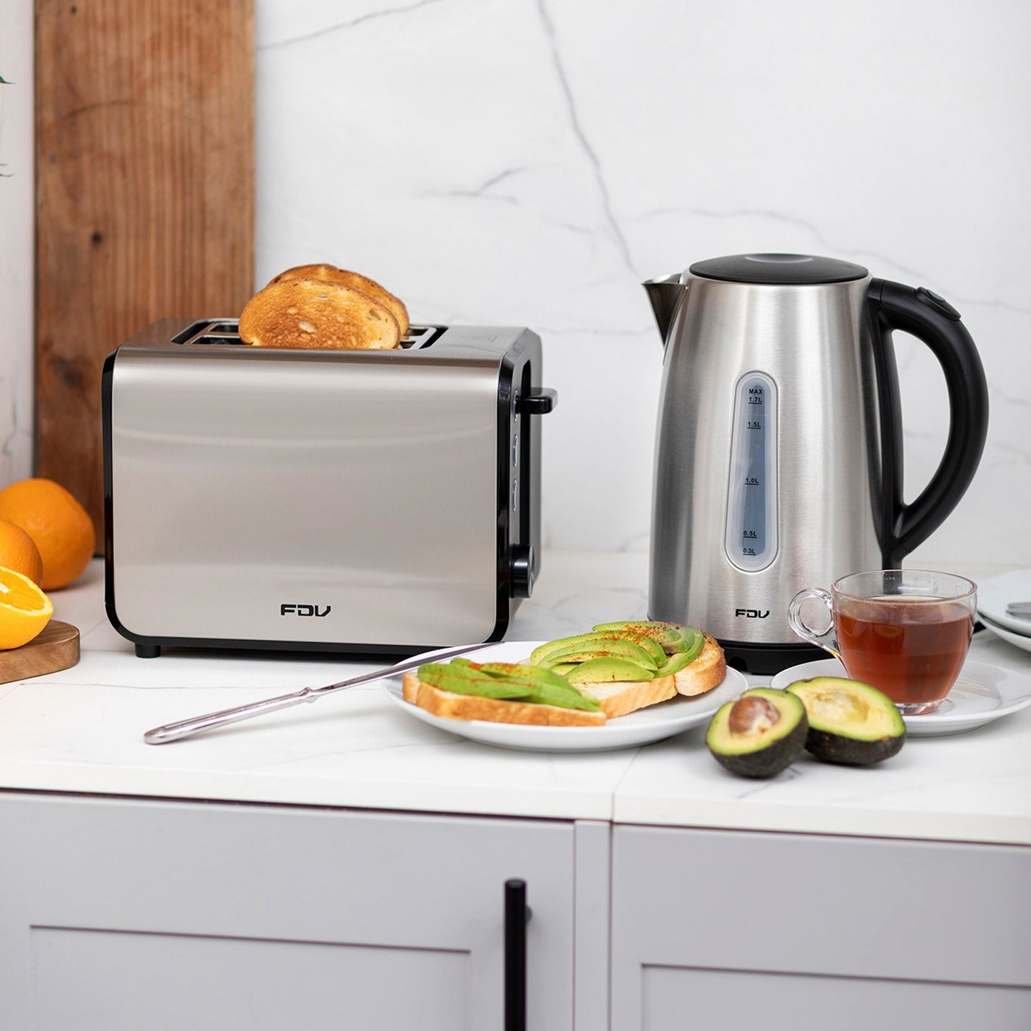 Kit Hervidor 1,7 Lts + Tostador Classic FDV