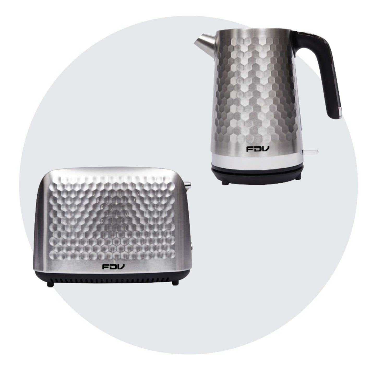 Kit Hervidor 1.7 Lts + Tostador Steel 2 Rebanadas FDV