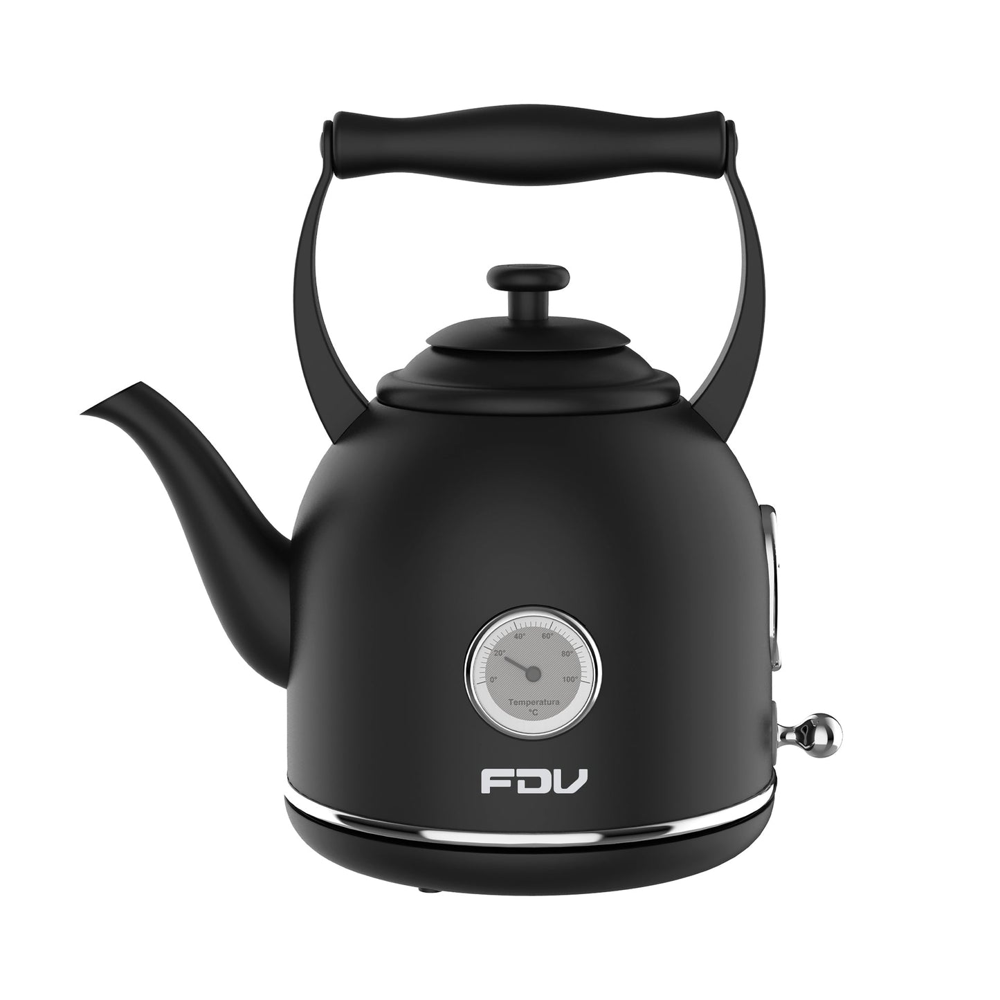Kit Hervidor 1.7L FDV Iconic Black +Tostador 4 Rebanadas FDV Iconic Black