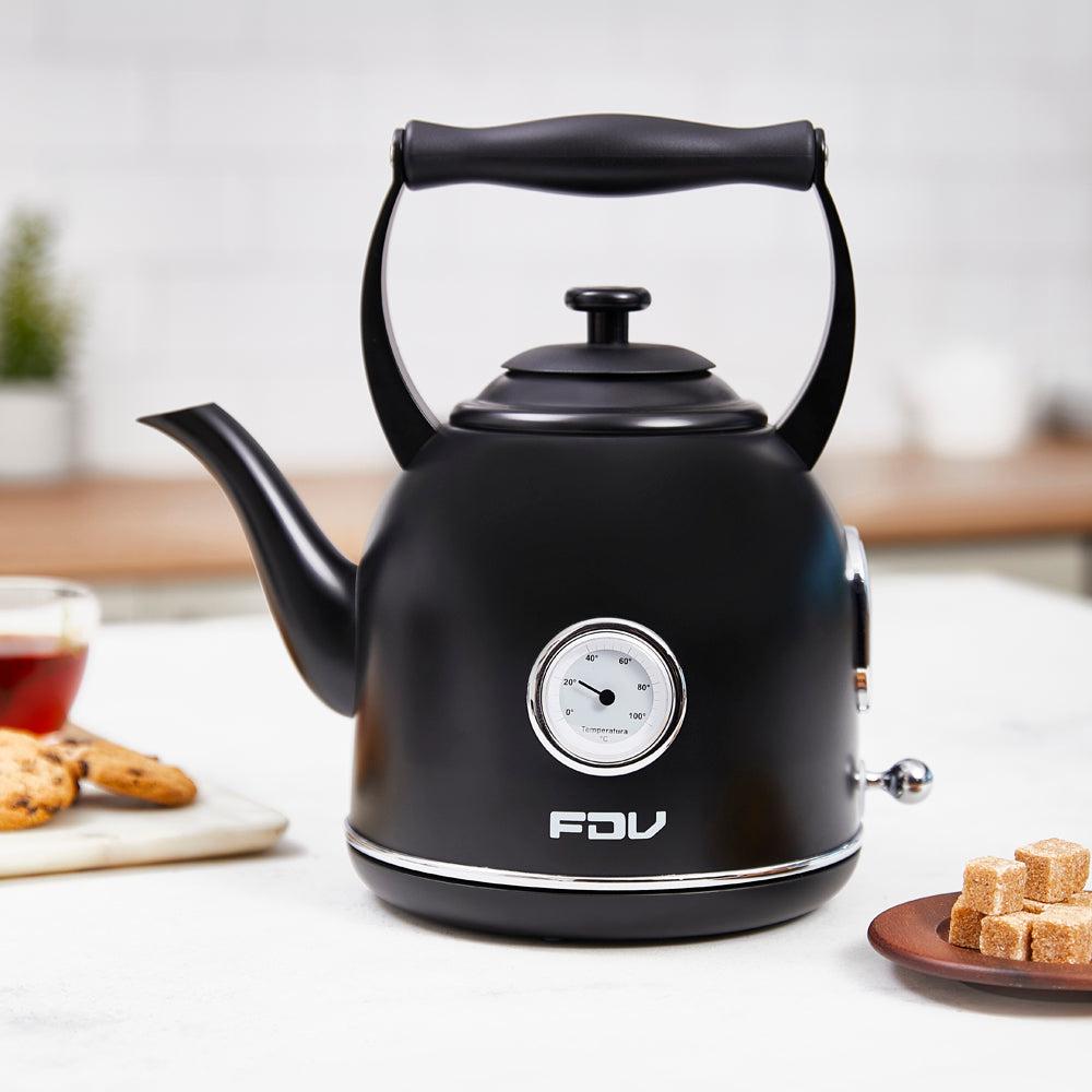 Kit Hervidor 1.7L FDV Iconic Black +Tostador 4 Rebanadas FDV Iconic Black