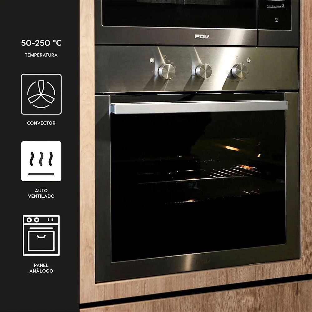 Kit Horno Elite 52 Lts + Encimera Signature 60 Licuado+ Campana Urban 60 FDV
