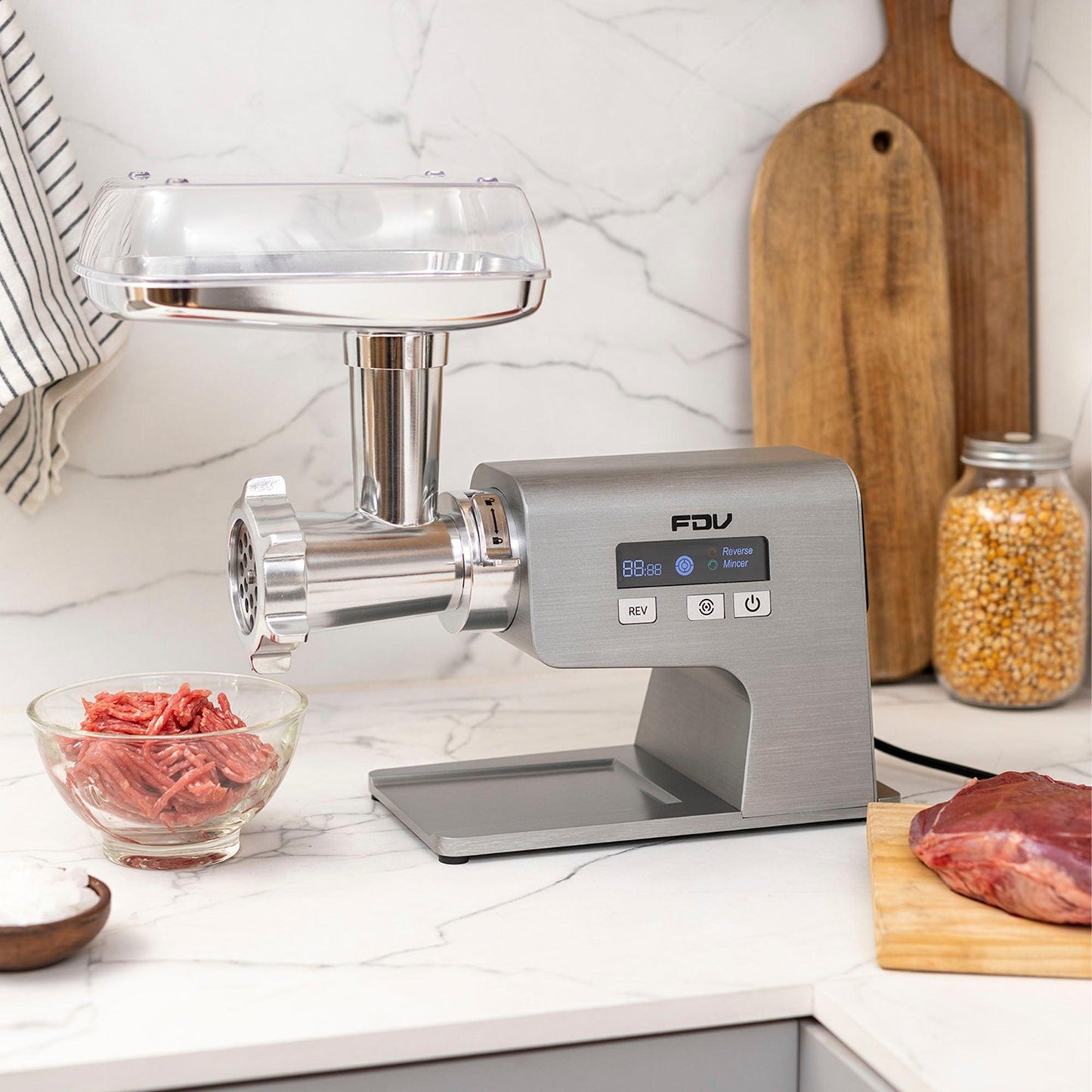 Kit Moledora de Carne Orion FDV + Selladora al Vacío FDV