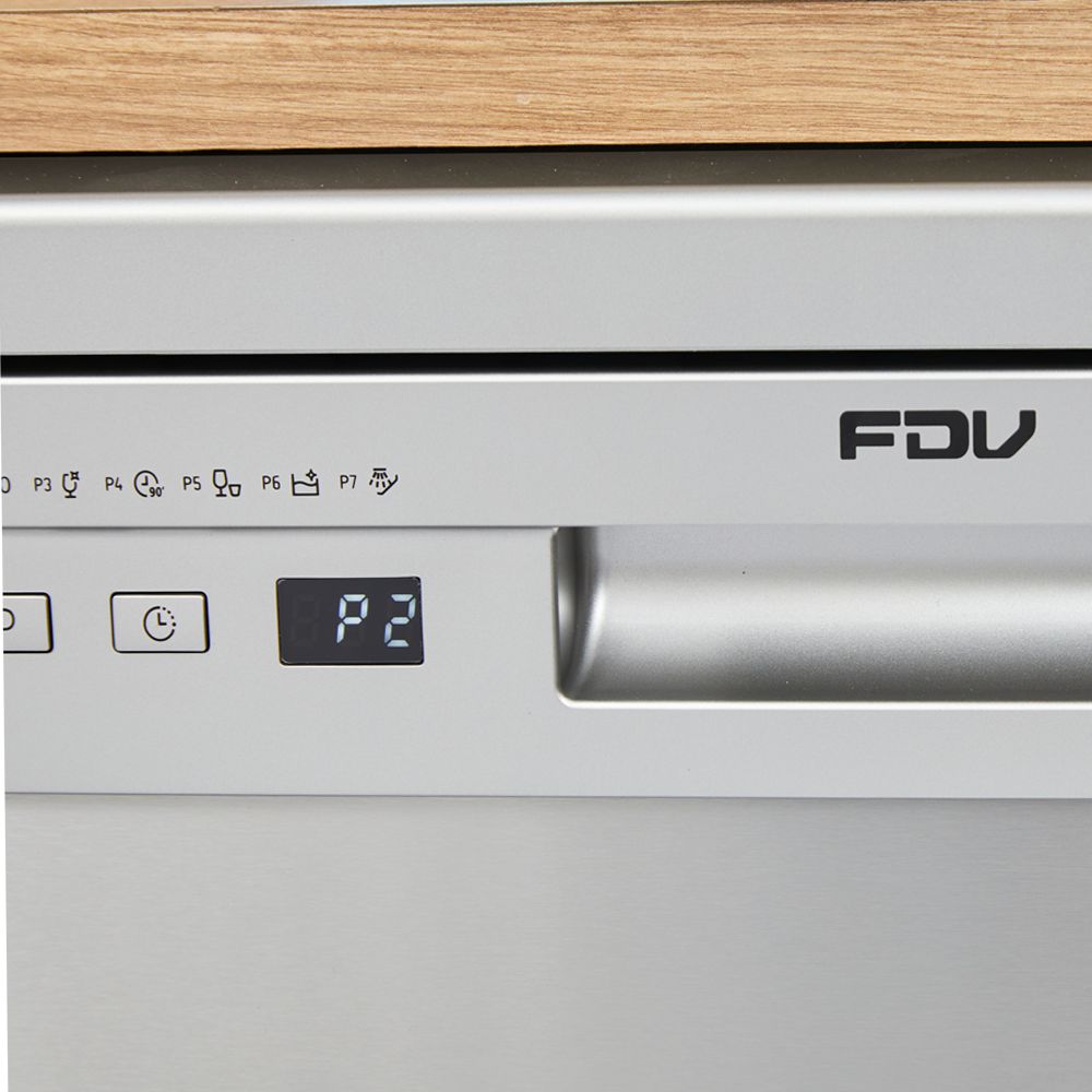 Lavavajillas Active Silver 12 Cubiertos Free Standing 60 cm FDV-gris