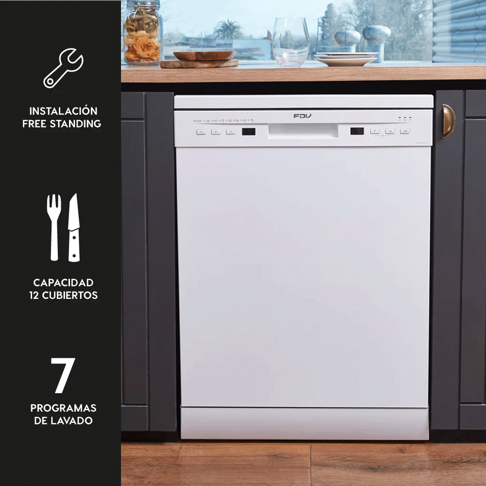 Lavavajillas Active 12 Cubiertos Free Standing FDV