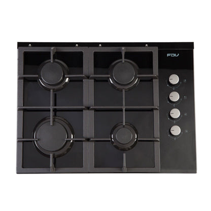 Encimera a Gas Crystal 4 Quemadores 60 cm FDV
