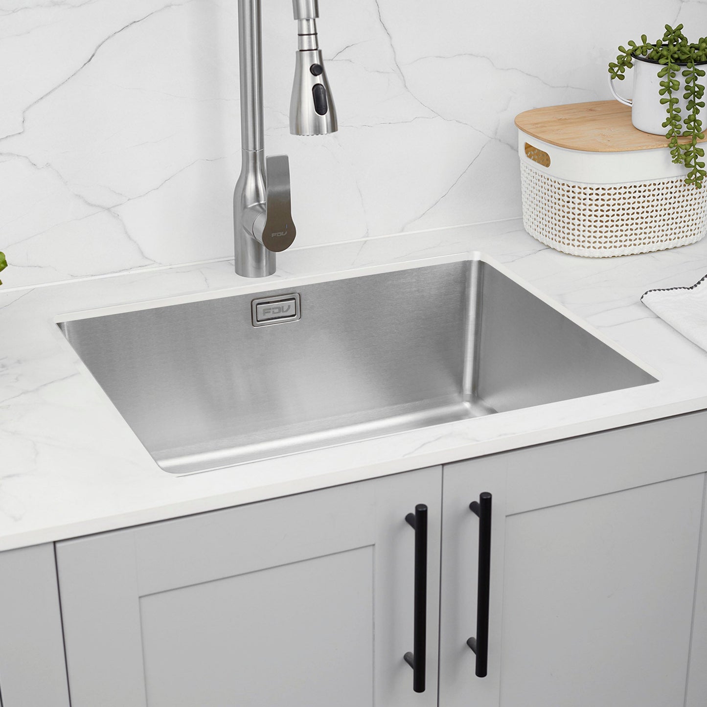 Lavaplatos Bajo Cubierta Acero Inox Small Square FDV