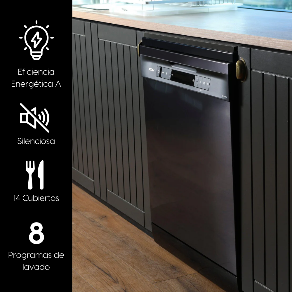 Lavavajillas Prestige 14 Cubiertos Free Standing 60 cm FDV en cocina moderna