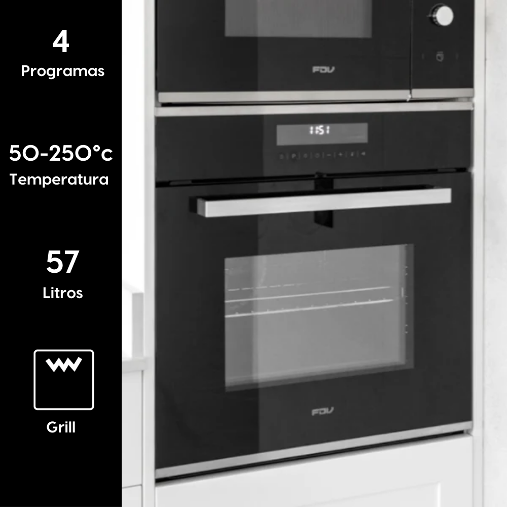 Horno Empotrado Elegance Touch con Grill 58 Lts FDV