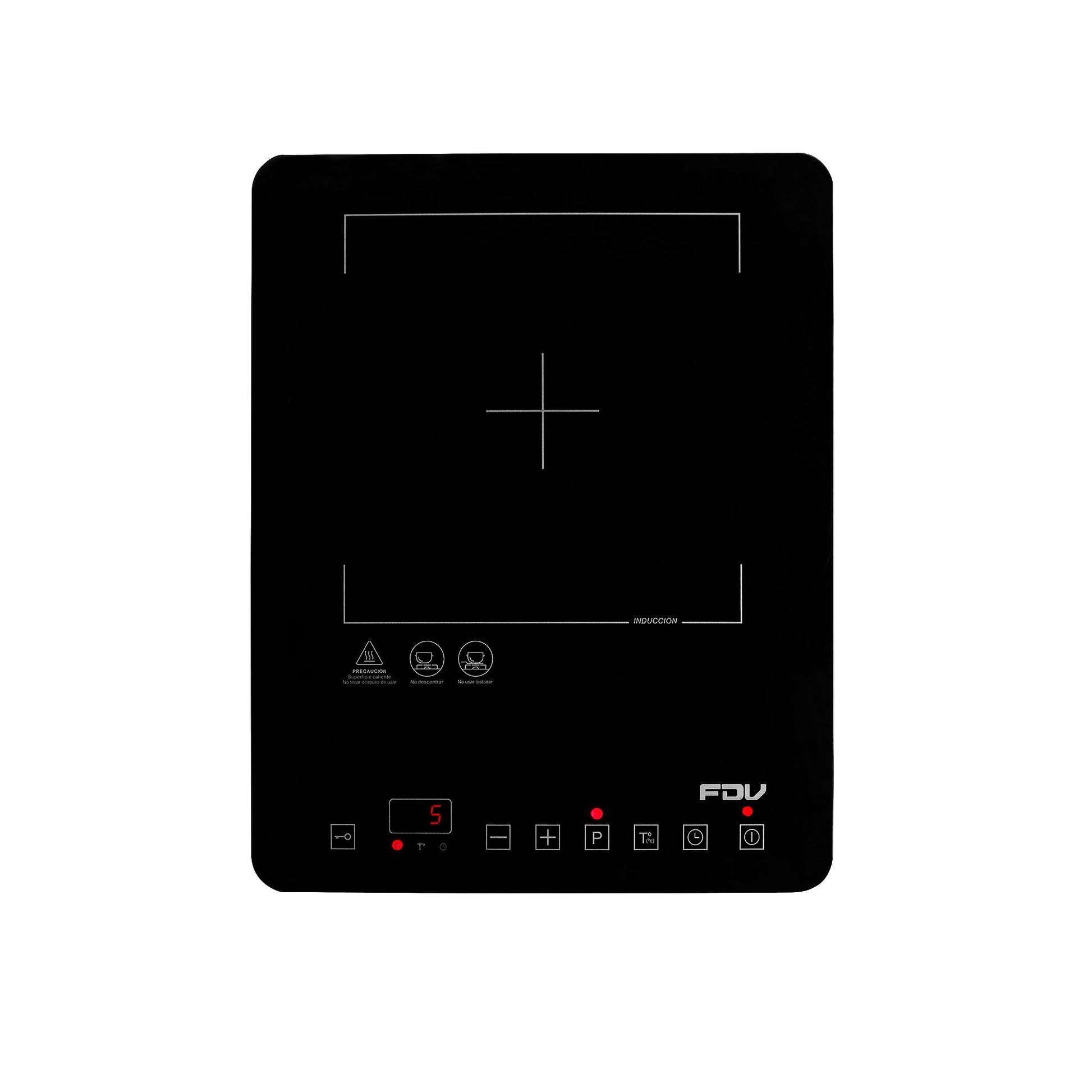 Encimera de Inducción Portátil Hera 1 Quemador FDV - Negro