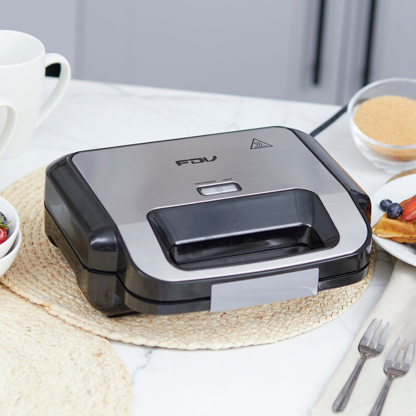 Waflera y Sandwichera 2 en 1 Press FDV