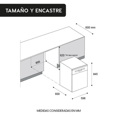 Lavavajillas Active 12 Cubiertos Free Standing FDV