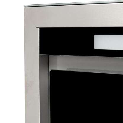 Campana de Pared Control Gestual Motion 60 cm 600 m³/h FDV, de acero inoxidable y cristal templado, con 3 velocidades y filtros de aluminio y carbón activado