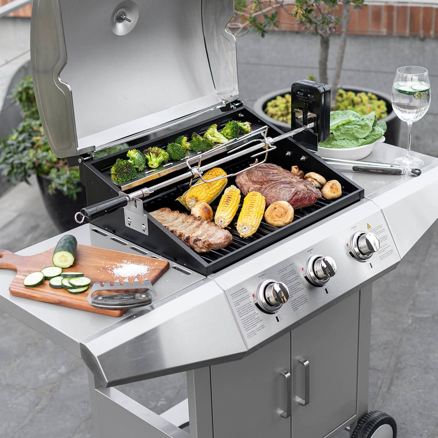 Parrilla a Gas Essence 3Q FDV
