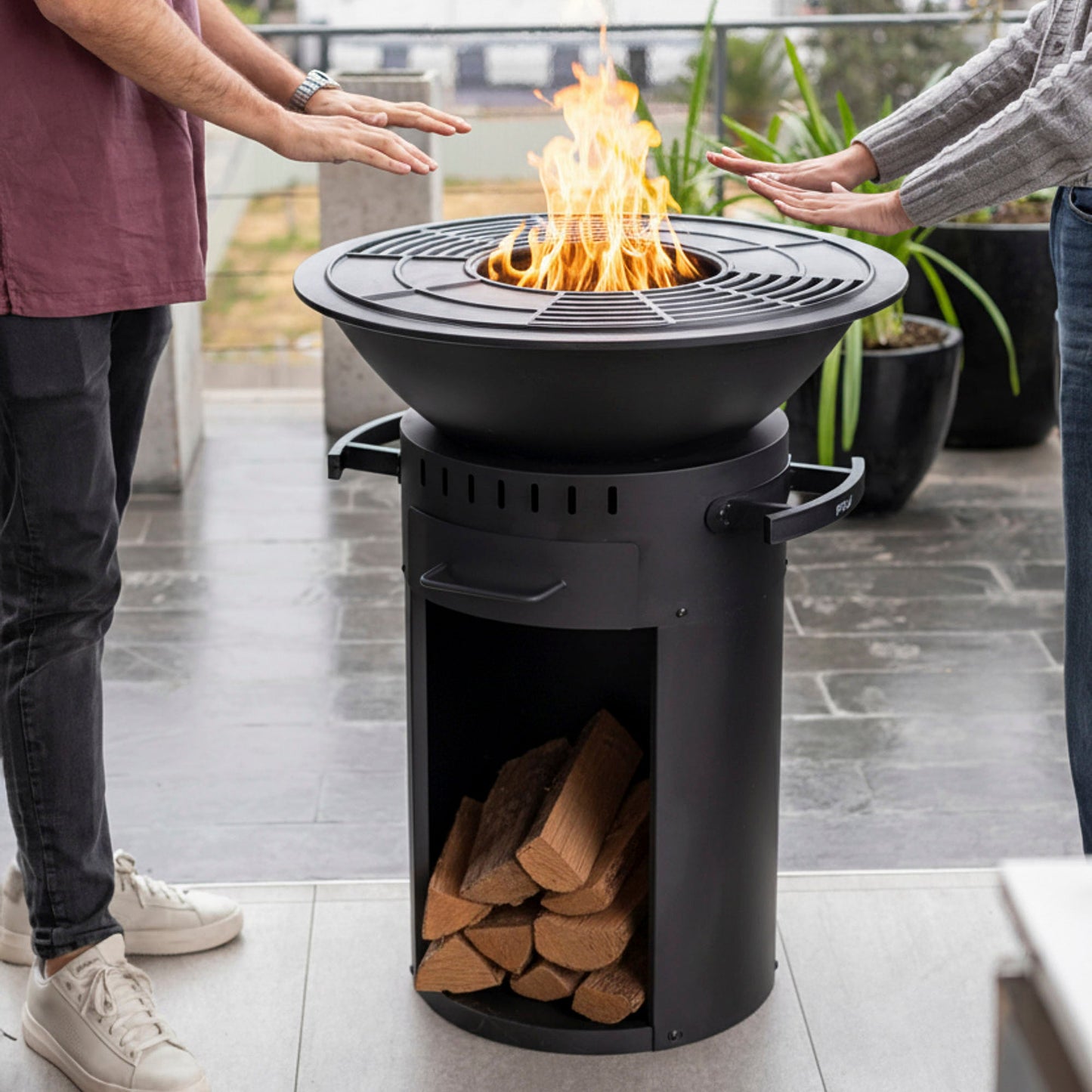 Brasero con Borde de Parrilla 68 cm FDV