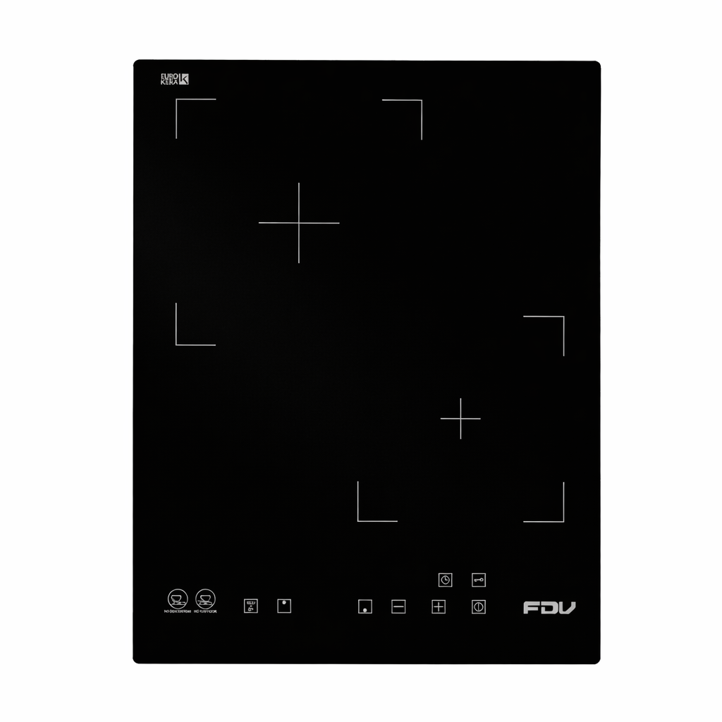 Encimera Vitrocerámica 2 Black 2 Quemadores 35 cm FDV