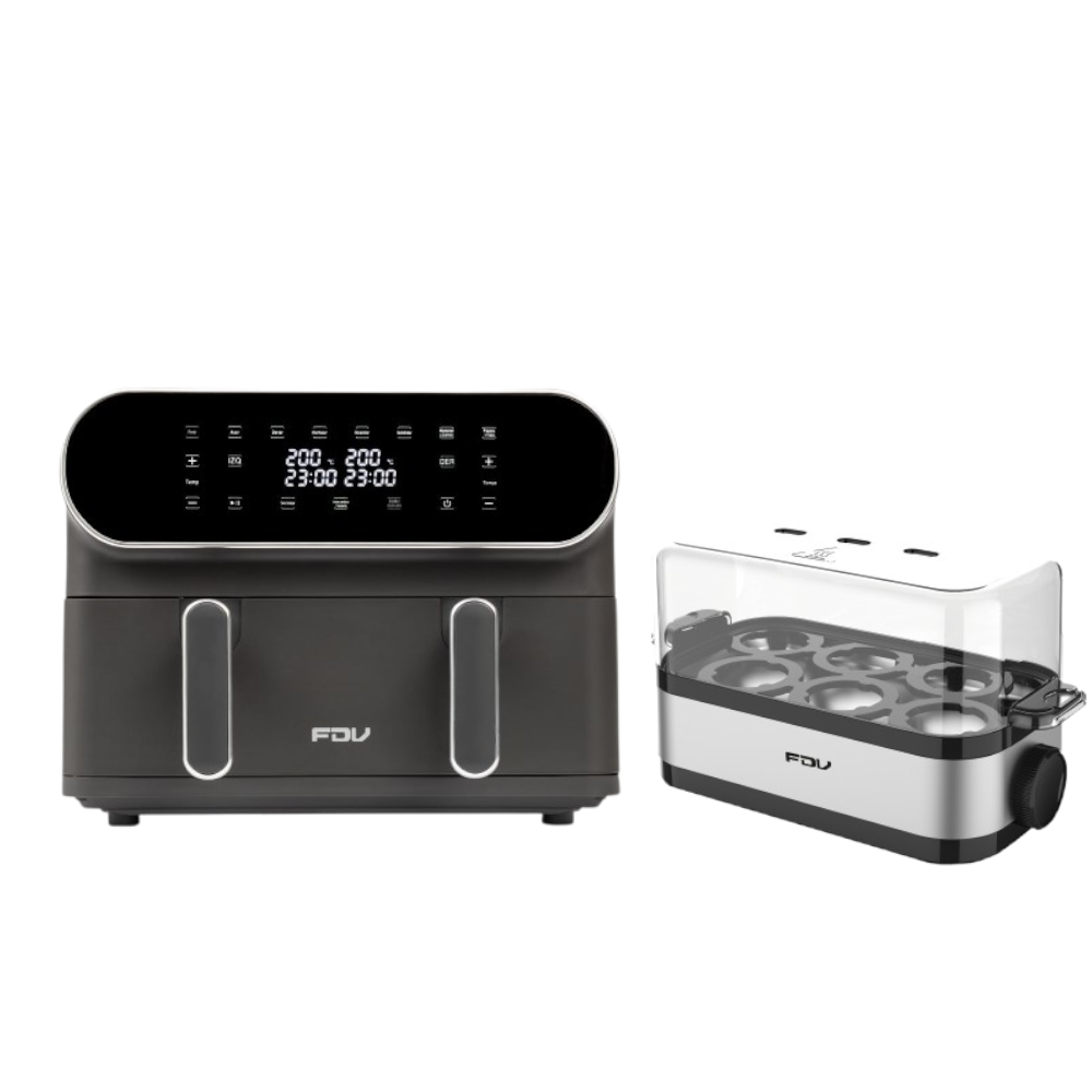 Kit Freidora Air Max Duo 11 Lts FDV  + Hervidor de Huevos FDV
