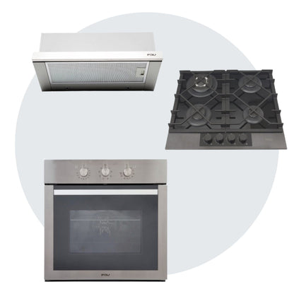 Kit Horno Elite 52 Lts + Encimera Signature 60  Licuado+ Campana Urban 60 FDV